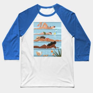 Poolside ladies Baseball T-Shirt